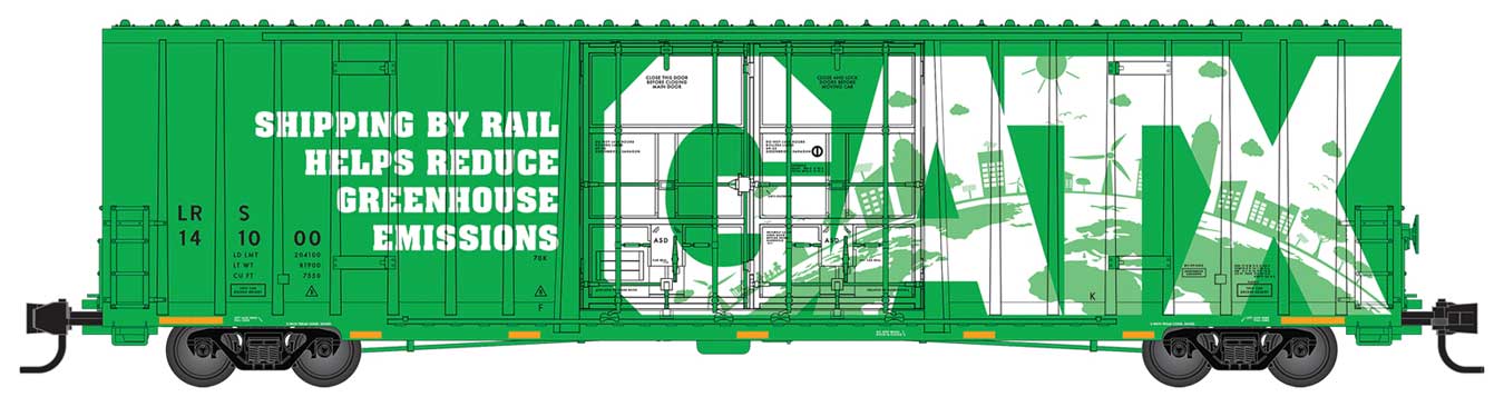 GATX 60' Rib Side Double-Plug Door High-Cube Box Car #141000