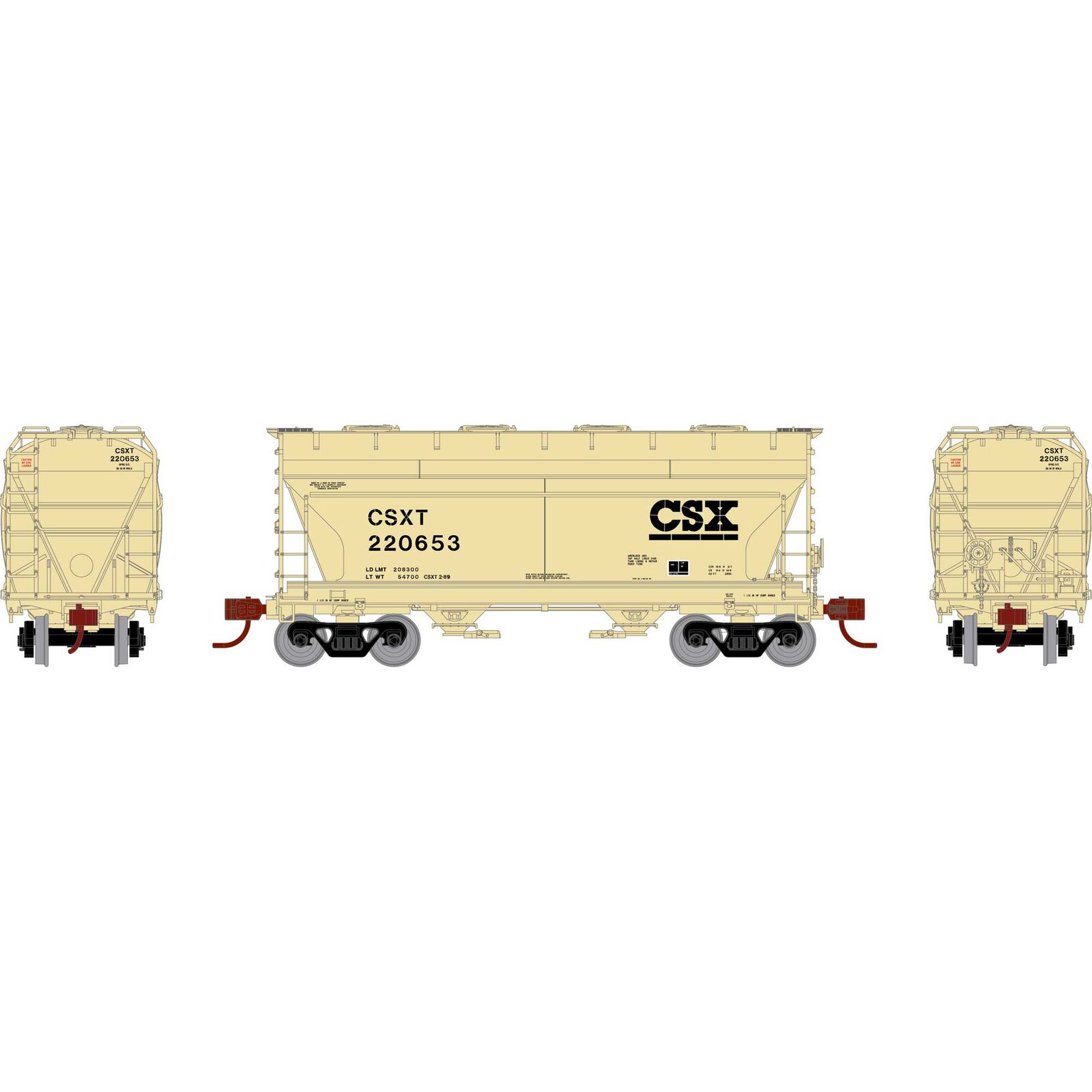 CSX ACF 2970 2-Bay Center Flow Hopper #220653