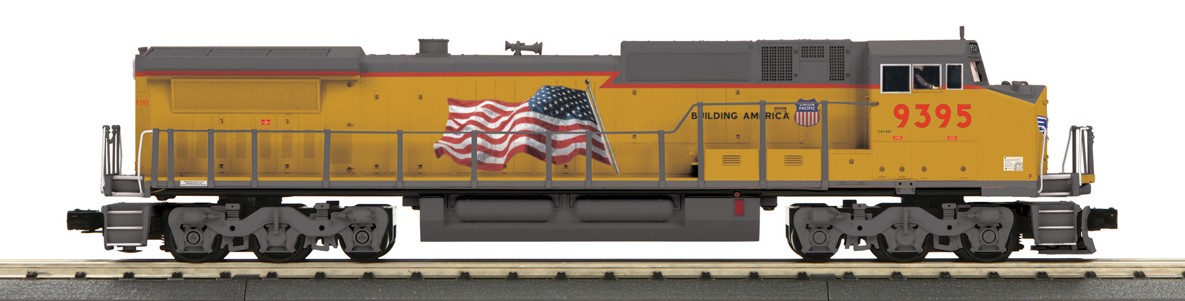 Union Pacific (flag) 8-40CW #9395 with ProtoSound 3.0