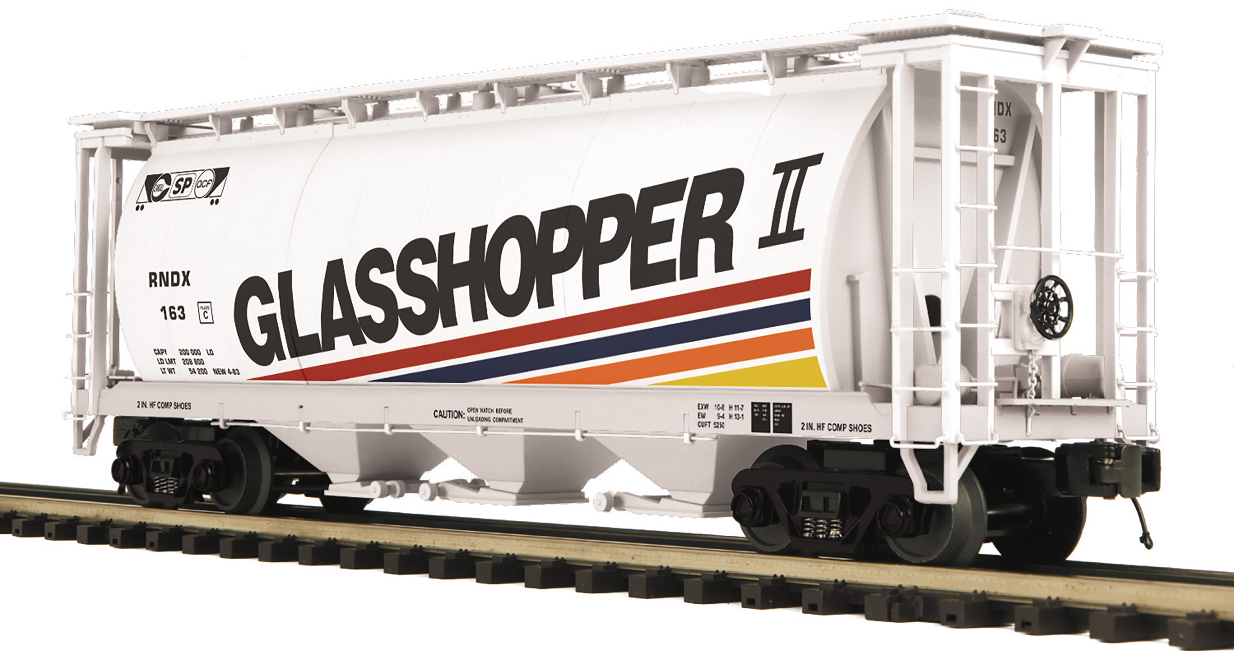 Glasshopper 3-bay cylindrical hopper car
