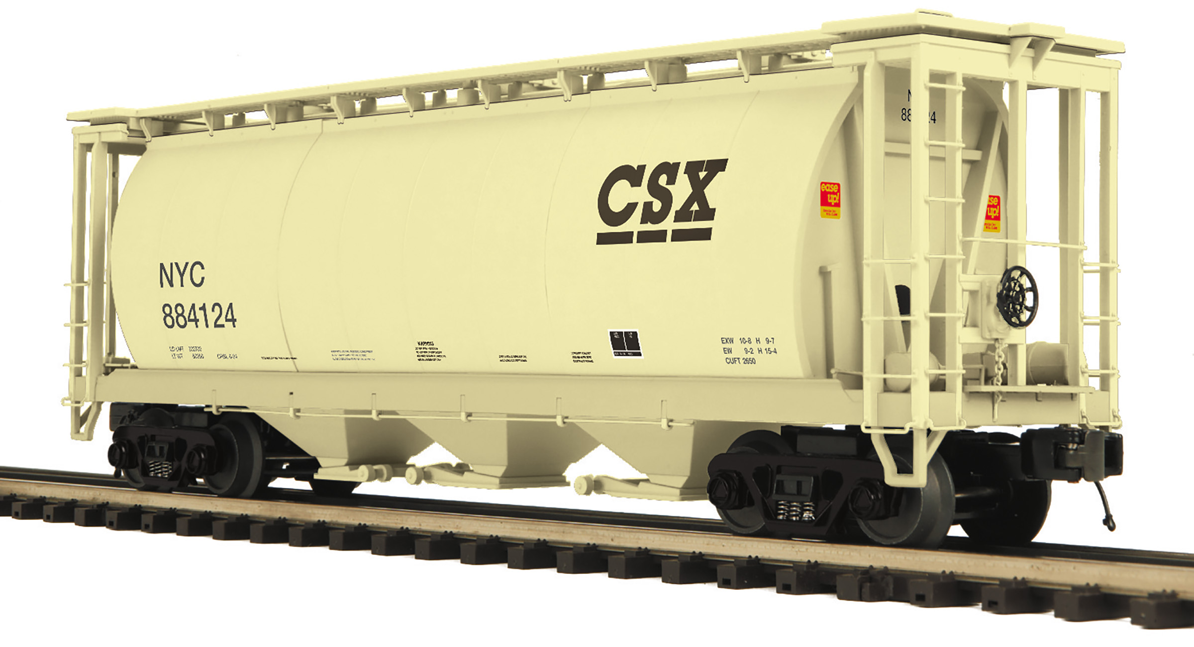 CSX 3-bay cylindrical hopper car