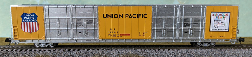 Union Pacific (Automated Railway) 86' quad door boxcar #980212