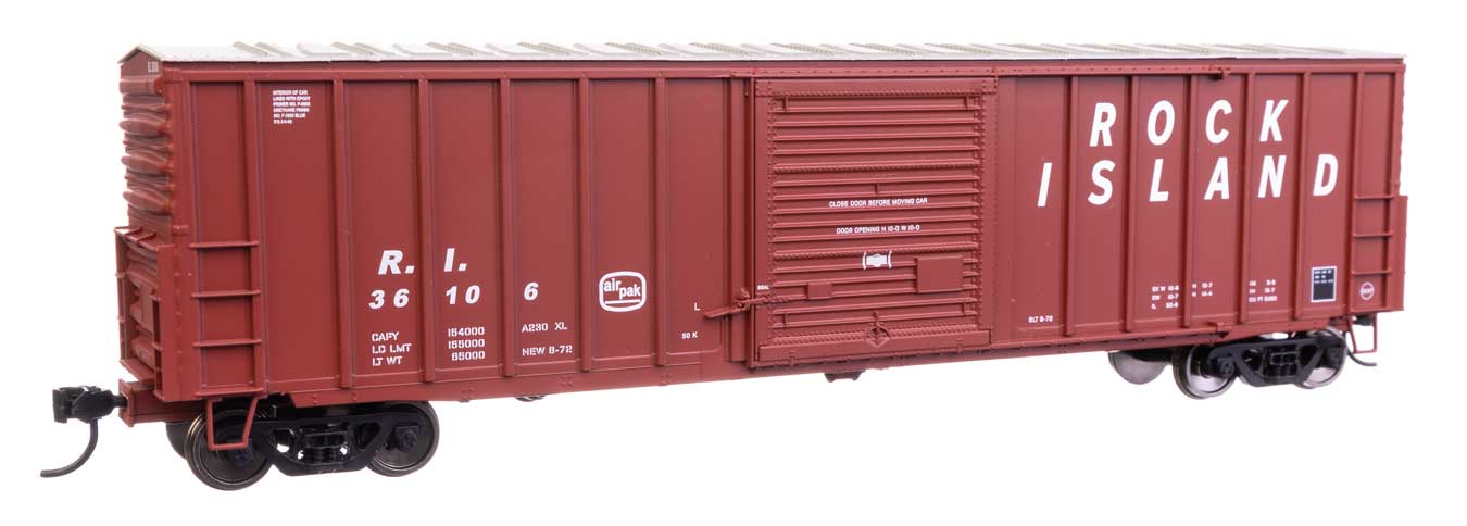 Rock Island 50' Box Car With Dreadnaught Ends #36106