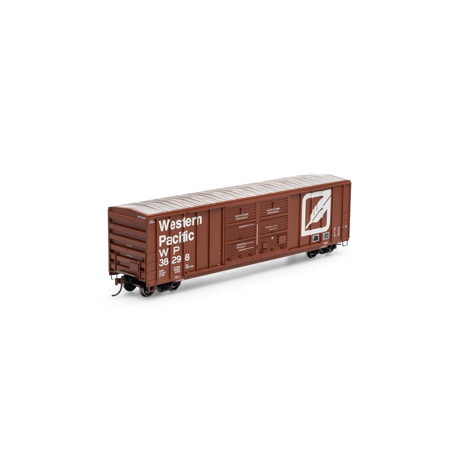 Western Pacific 50' FMC 5077 Centered Double Door Box Car #38298
