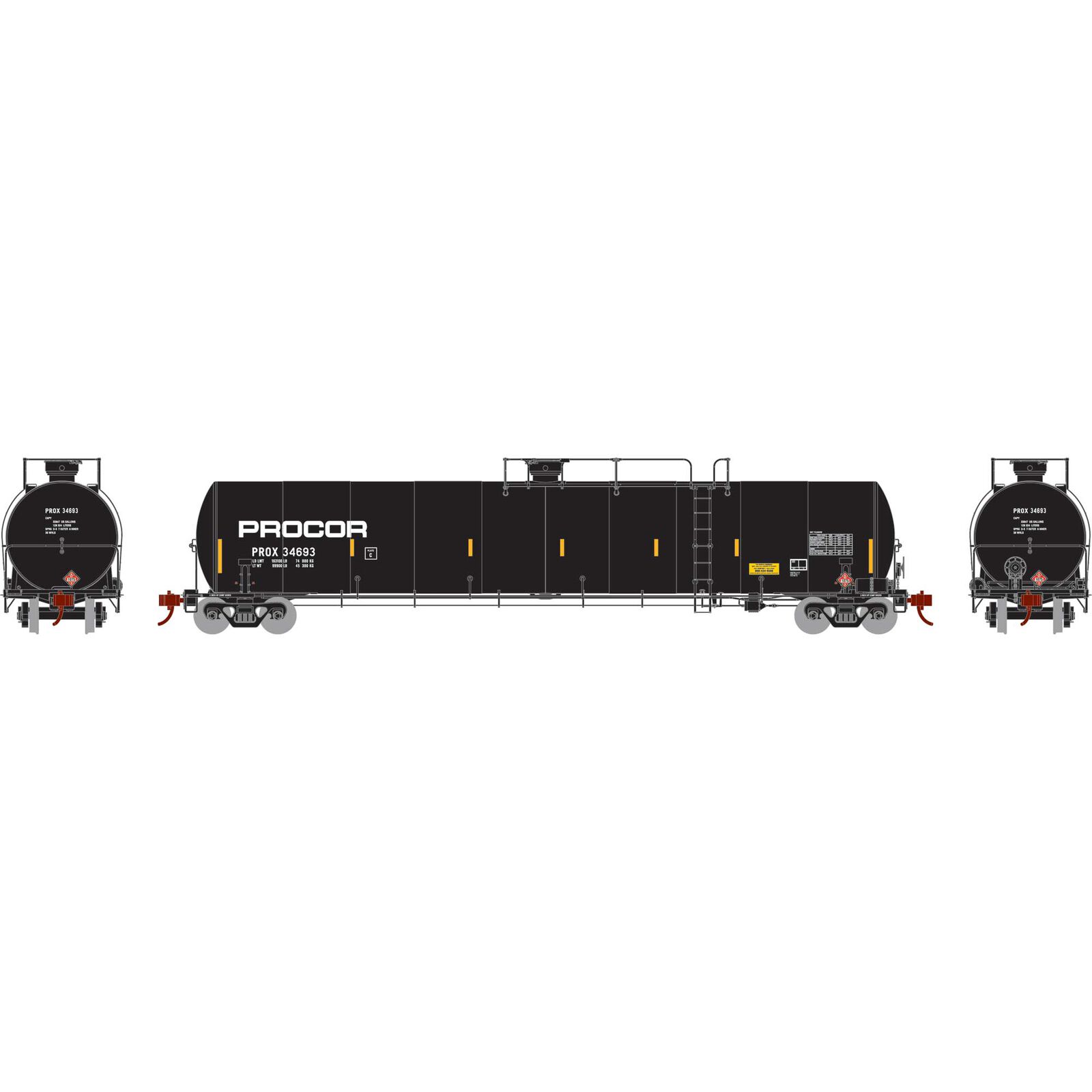 Procor UTC 33,900 gallon LPG tank car late #34693
