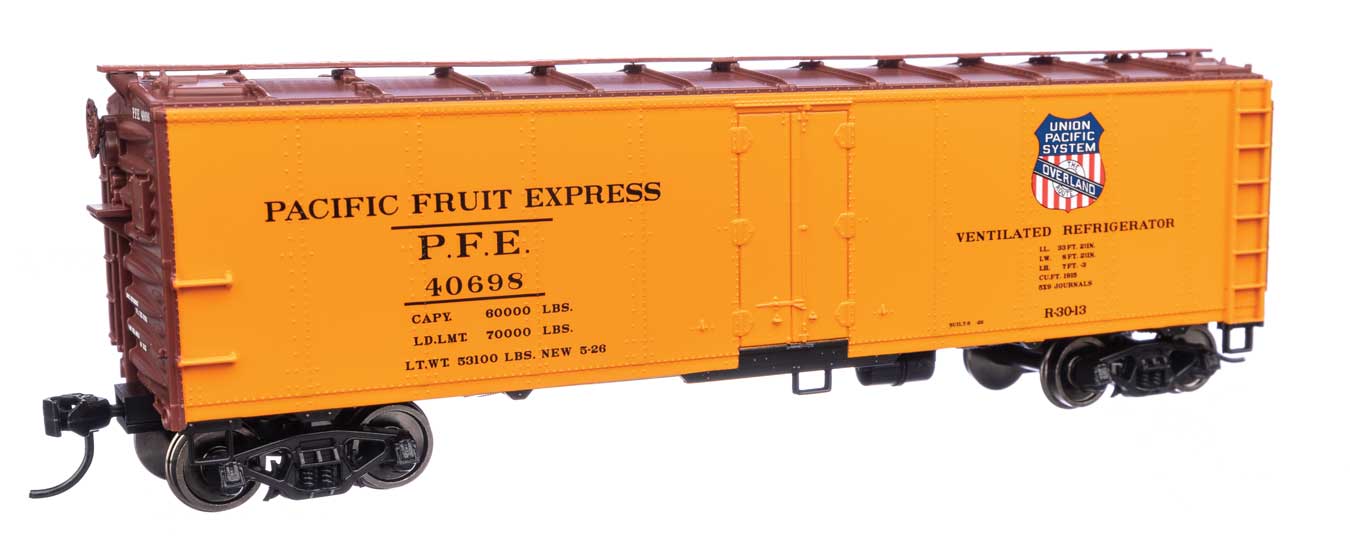 Pacific Fruit Express 40' Steel Reefer With Dreadnaught Ends #40698