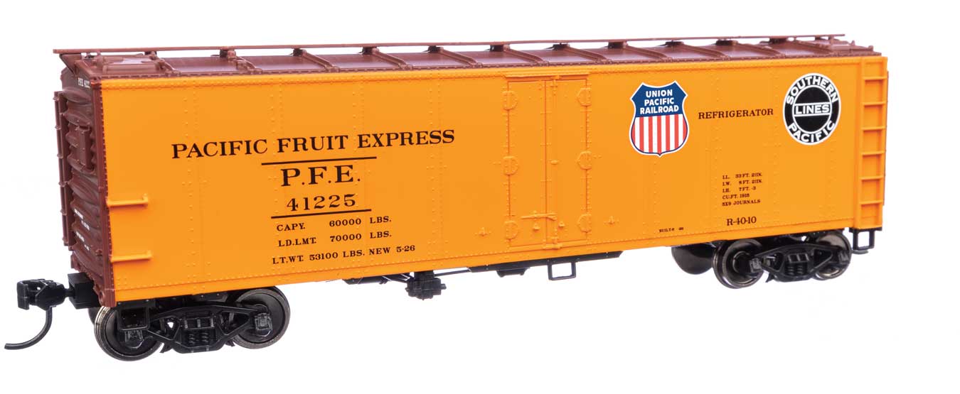 Pacific Fruit Express 40' Steel Reefer With Dreadnaught Ends #41225