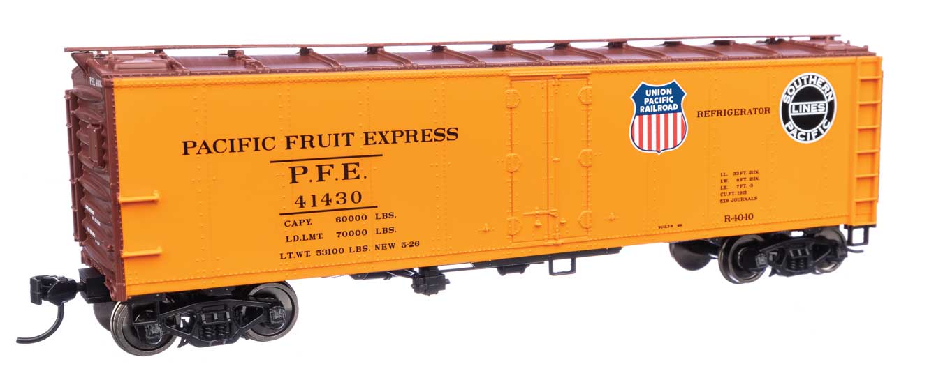 Pacific Fruit Express 40' Steel Reefer With Dreadnaught Ends #41430