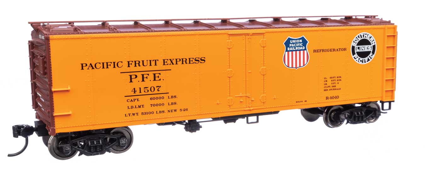 Pacific Fruit Express 40' Steel Reefer With Dreadnaught Ends #41507