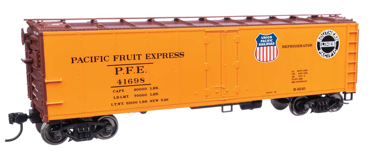 Pacific Fruit Express 40' Steel Reefer With Dreadnaught Ends #41698