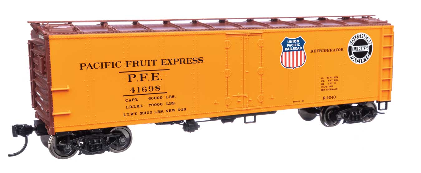 Pacific Fruit Express 40' Steel Reefer With Dreadnaught Ends #41698