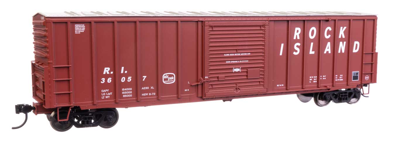Rock Island 50' Box Car With Dreadnaught Ends #36057