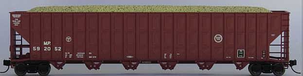 Missouri Pacific (saw) Greenville 7000 CU FT Wood Chip Hopper #592096