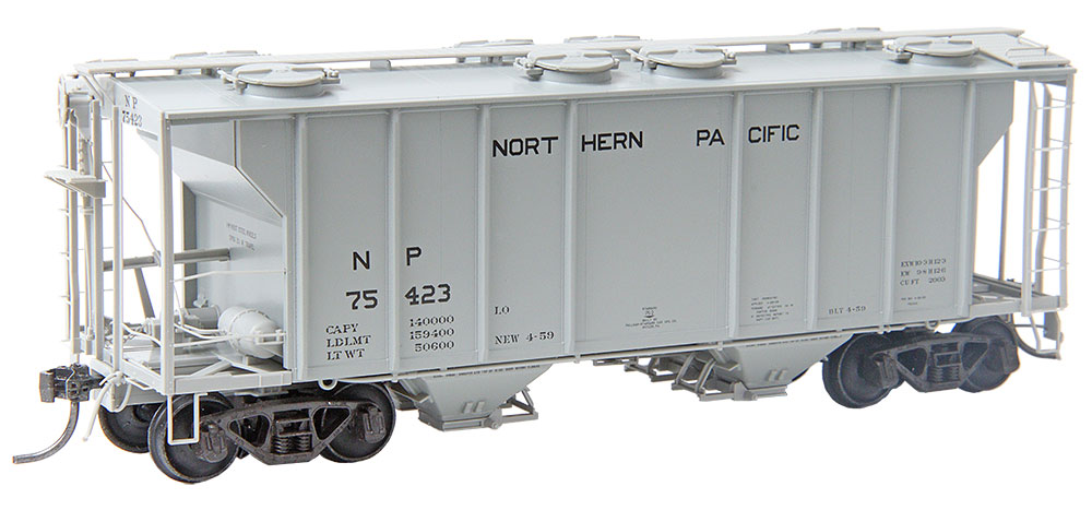 Northern Pacific PS-2 2-bay 2003 cu ft covered hopper #75423