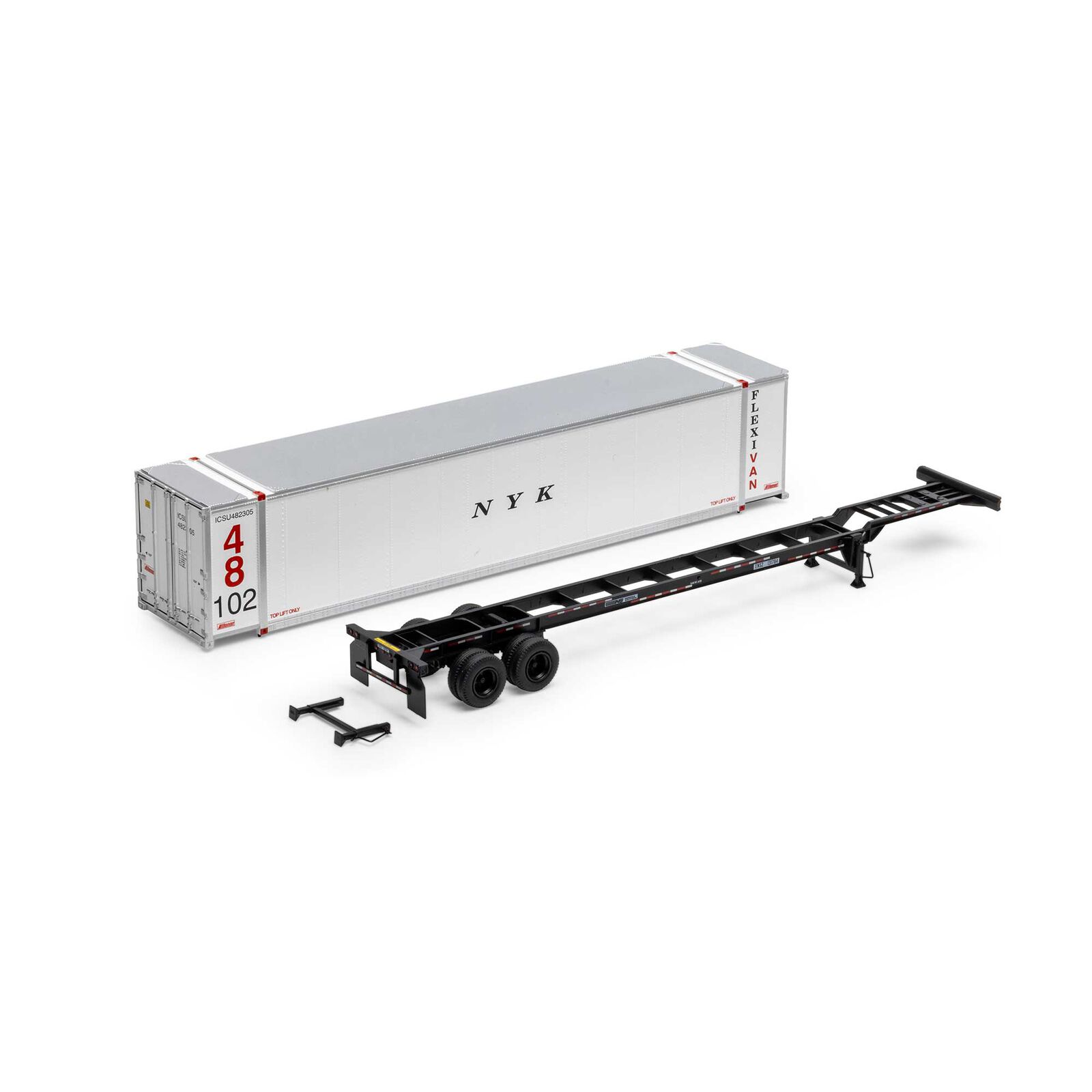 NYK 48' Container With 48' Chassis