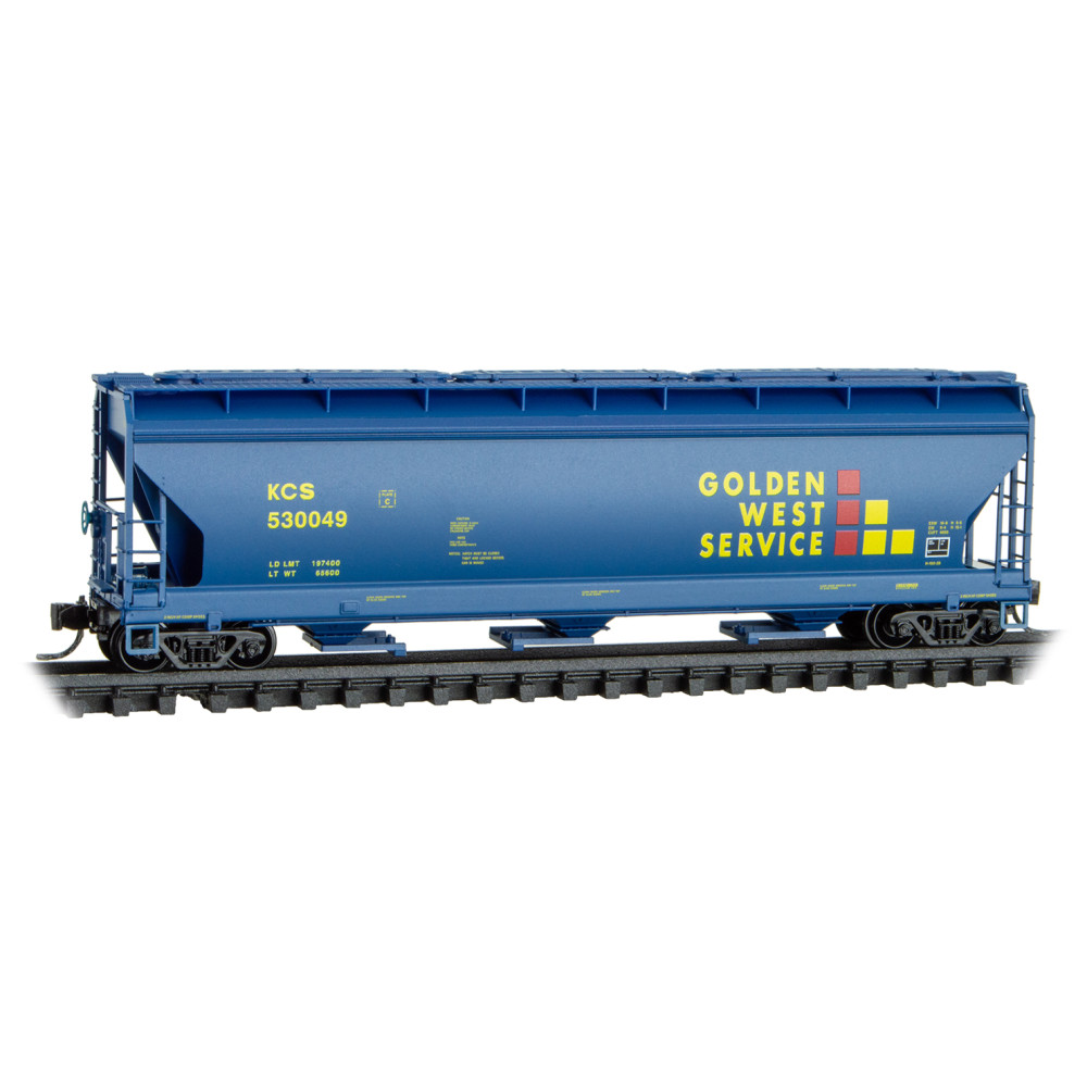 Kansas City Southern 3-Bay Covered Hopper #530049