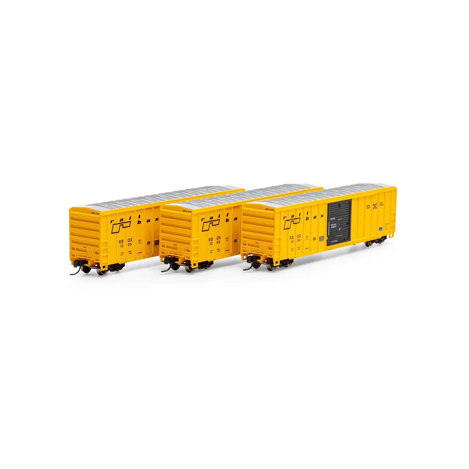 Railbox 50' FMC 5347 boxcar 3-pack