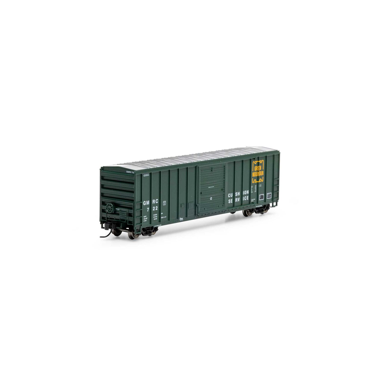 Green Mountain Railroad 50' FMC 5347 boxcar #722