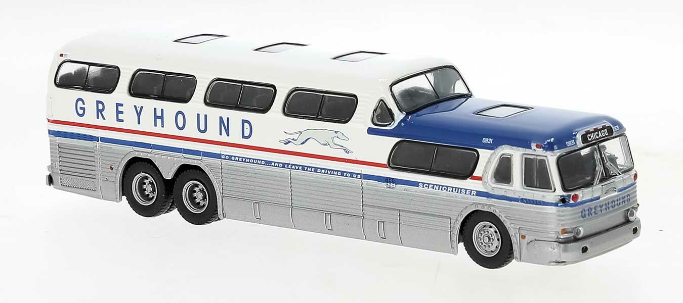 1954-1956 GMC PD-4501 Scenicruiser Bus - Greyhound (1956 Scheme)