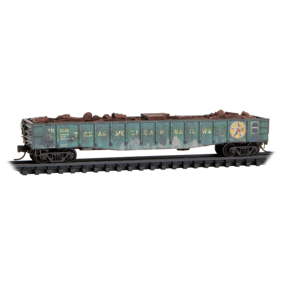Texas Mexican Weathered 50' Steel Side Gondola #2009