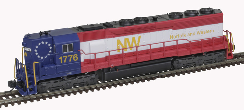 Norfolk & Western bicentennial SD45 #1776 with Tsunami2