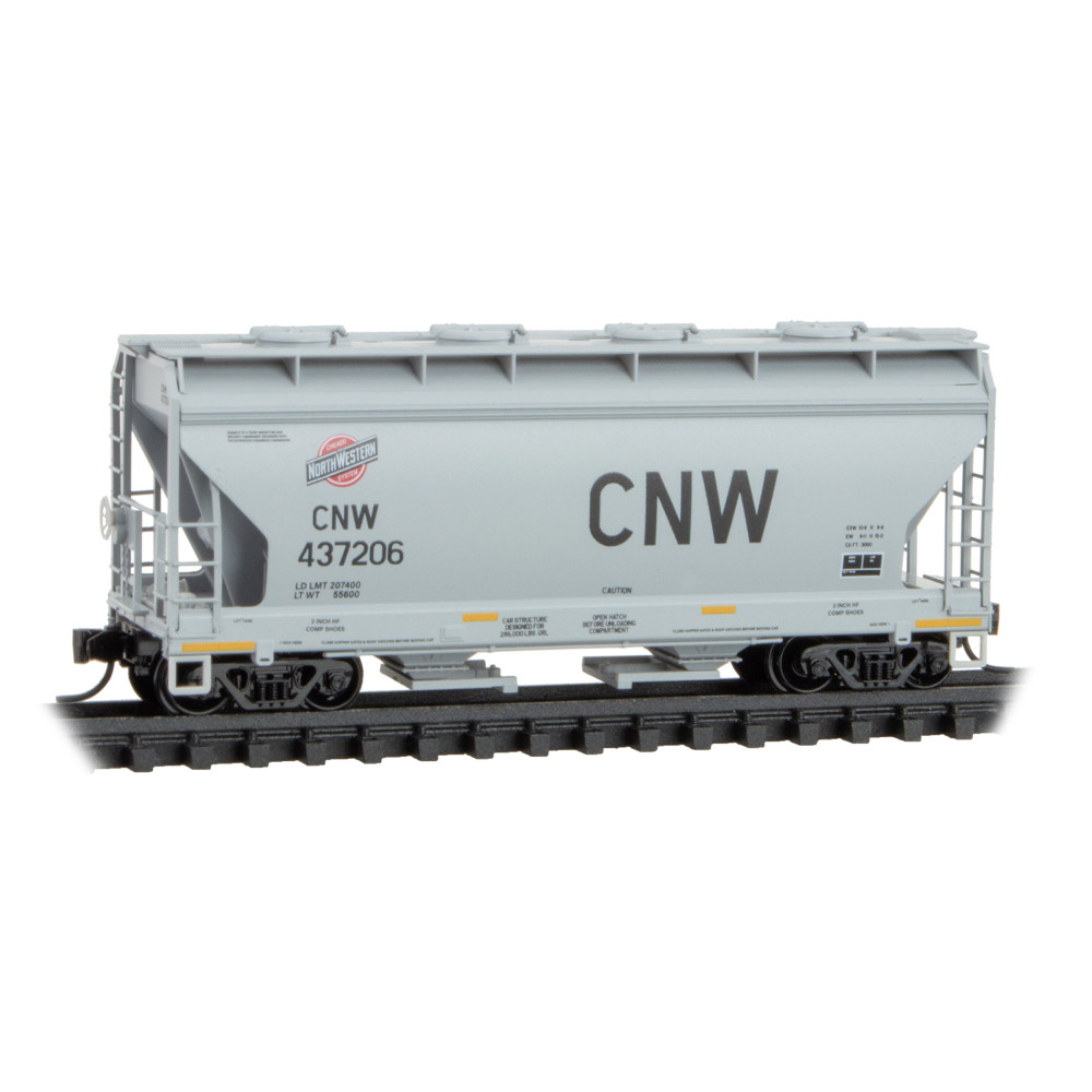 Union Pacific Ex-CNW 2-Bay Covered Hopper #437206
