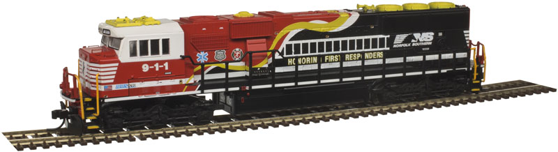 Norfolk Southern "Honoring First Responders" SD60E #911 With ESU