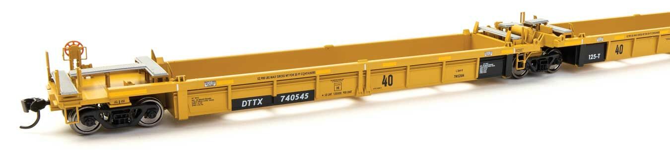 TTX Thrall 5-unit rebuilt 40' well car #740545