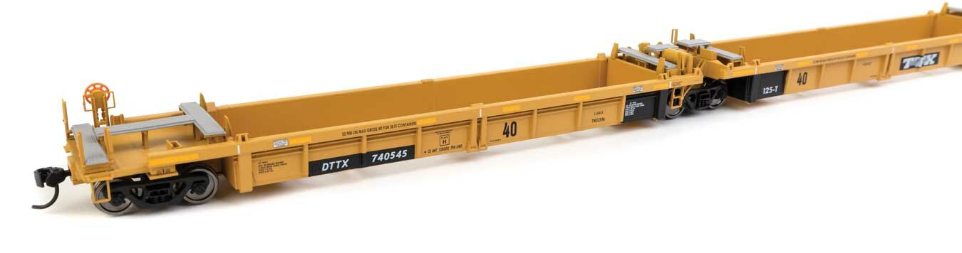 TTX Thrall 5-unit rebuilt 40' well car #740545