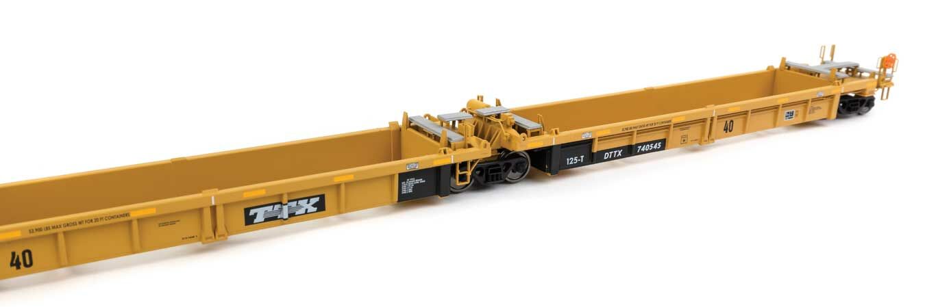 TTX Thrall 5-unit rebuilt 40' well car #740545