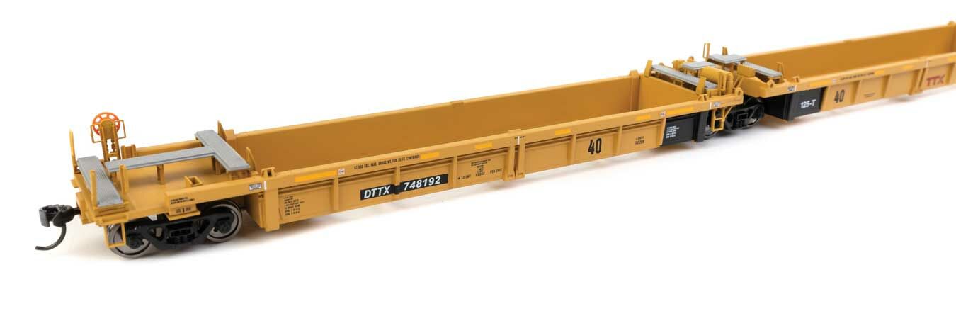 TTX Thrall 5-unit rebuilt 40' well car #748192