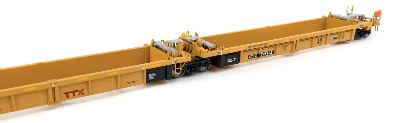 TTX Thrall 5-unit rebuilt 40' well car #748192