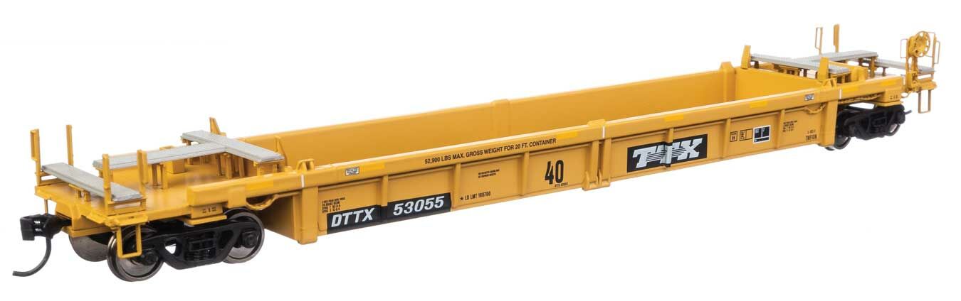 TTX Thrall rebuilt 40' well car #53055
