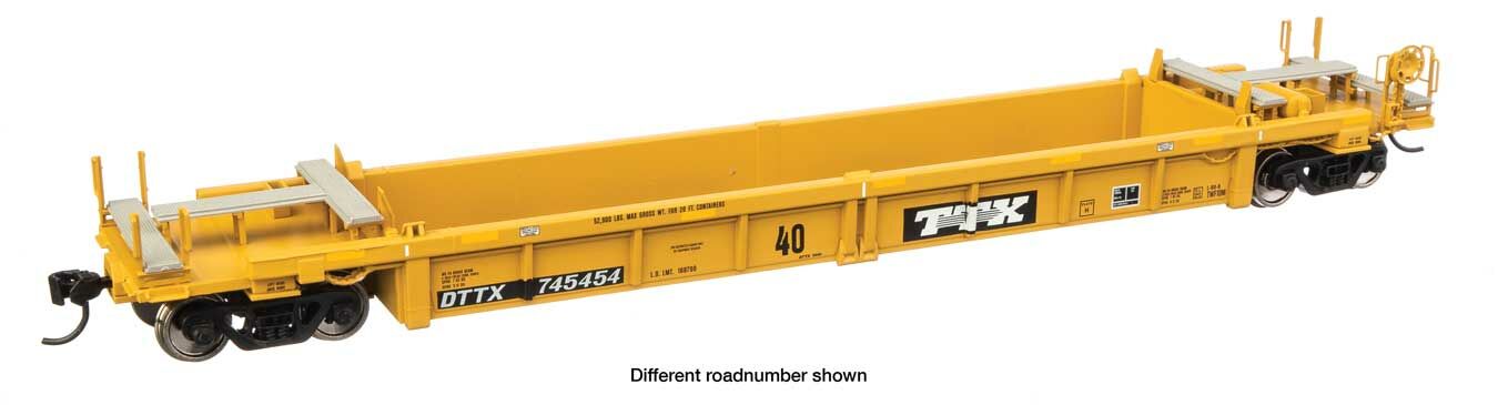 TTX Thrall rebuilt 40' well car #745850