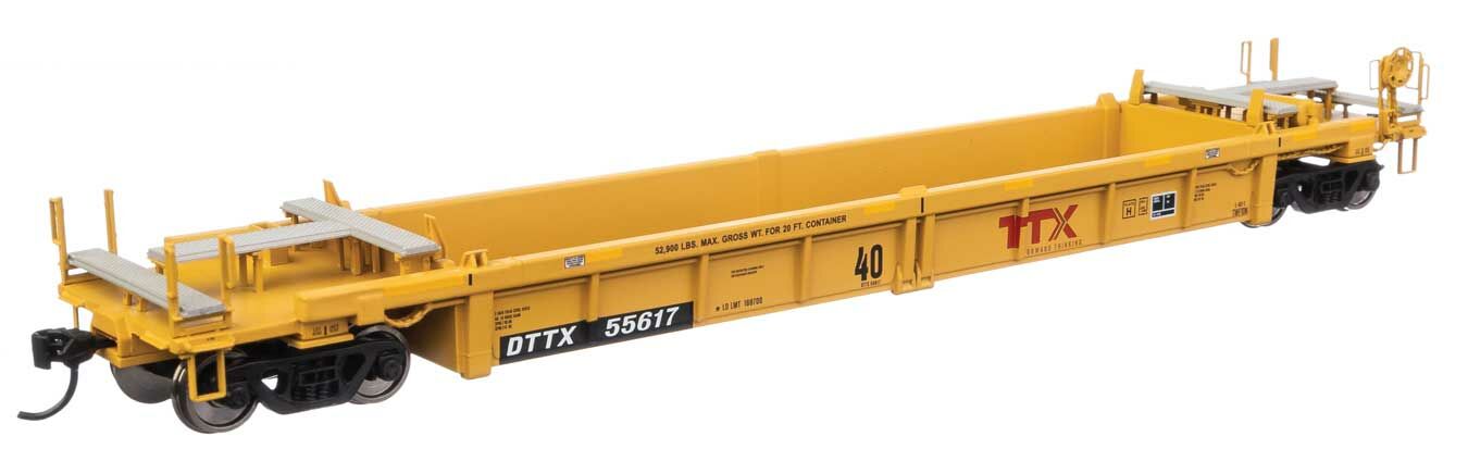 TTX Thrall rebuilt 40' well car #55617