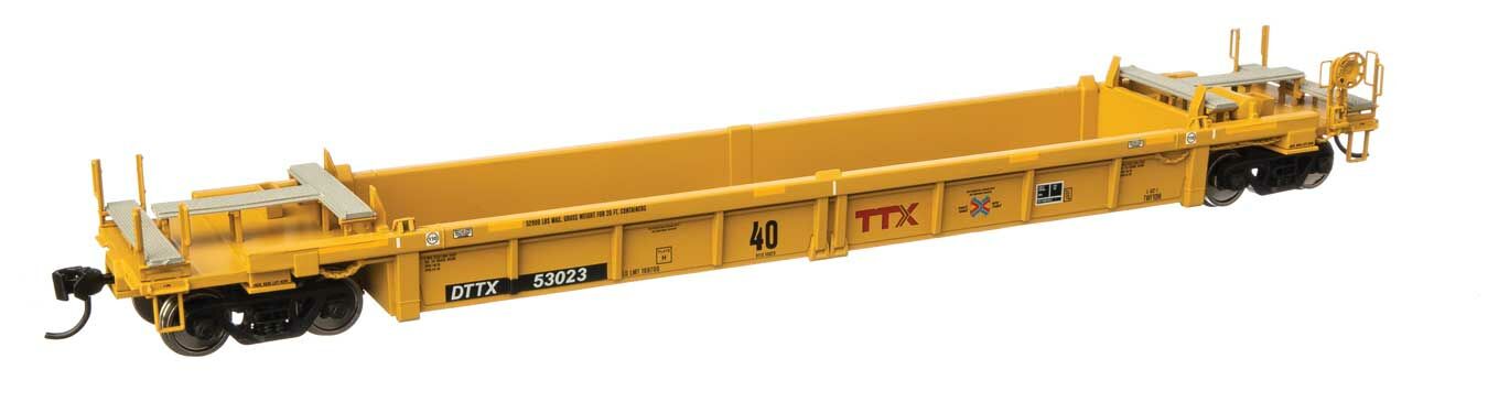 TTX Thrall rebuilt 40' well car #53023