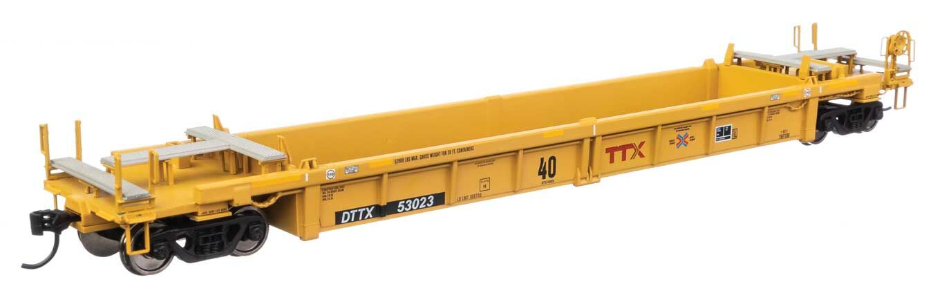 TTX Thrall rebuilt 40' well car #53023