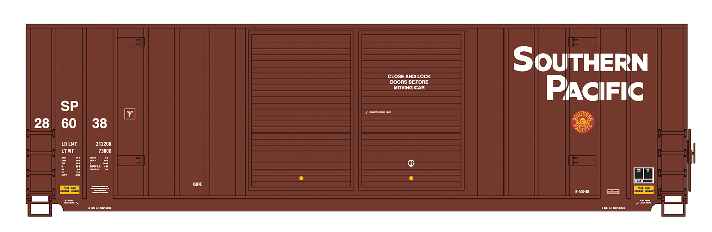 Southern Pacific Gunderson 50' High Cube Box Car #286049