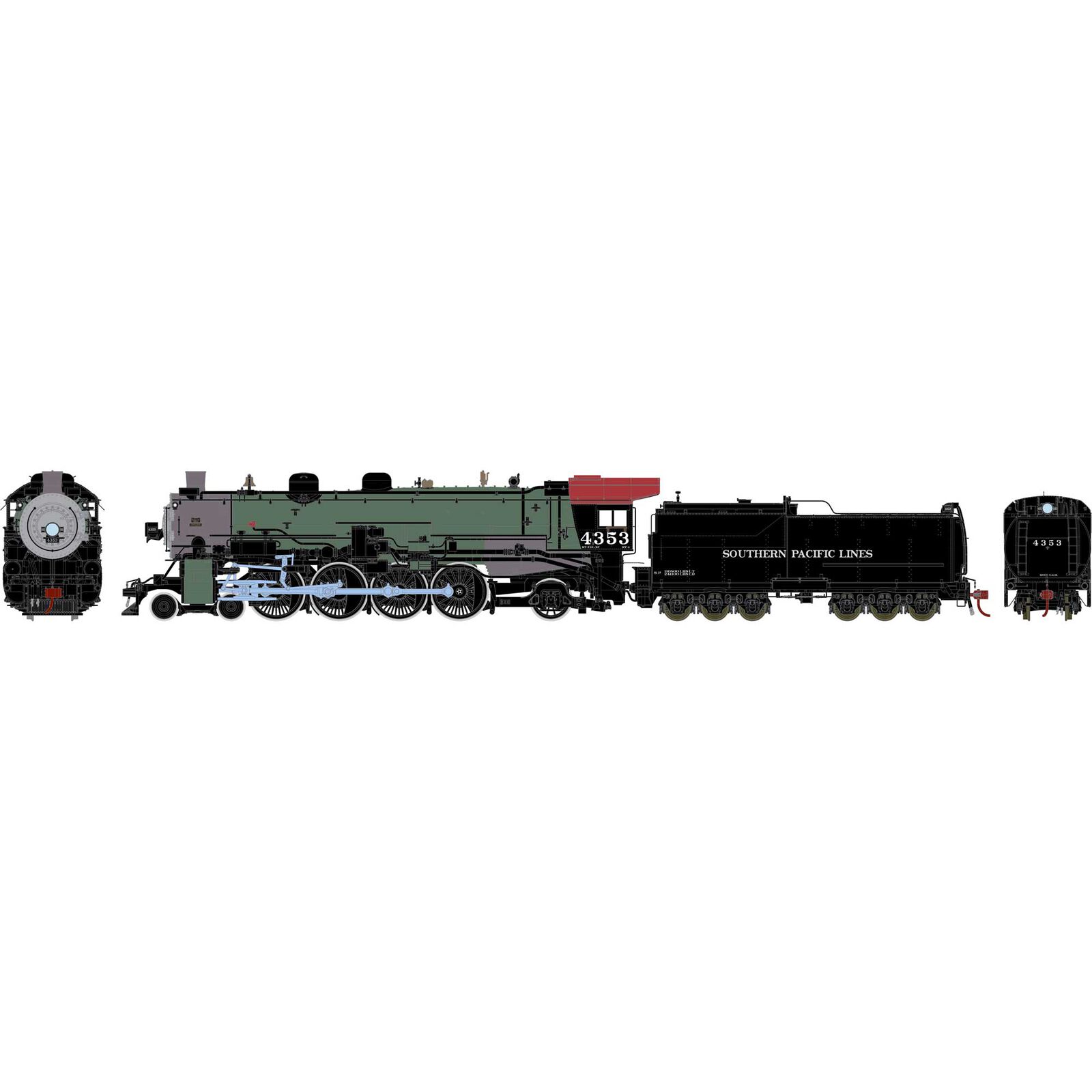 Southern Pacific MT-4 4-8-2 #4353 With Tsunami2