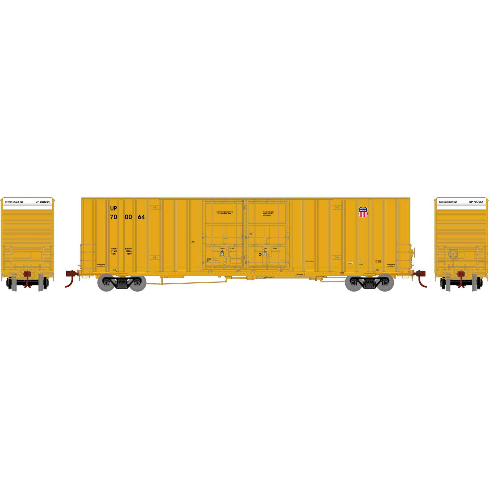 Union Pacific 60' Gunderson Double Door Box Car #700064