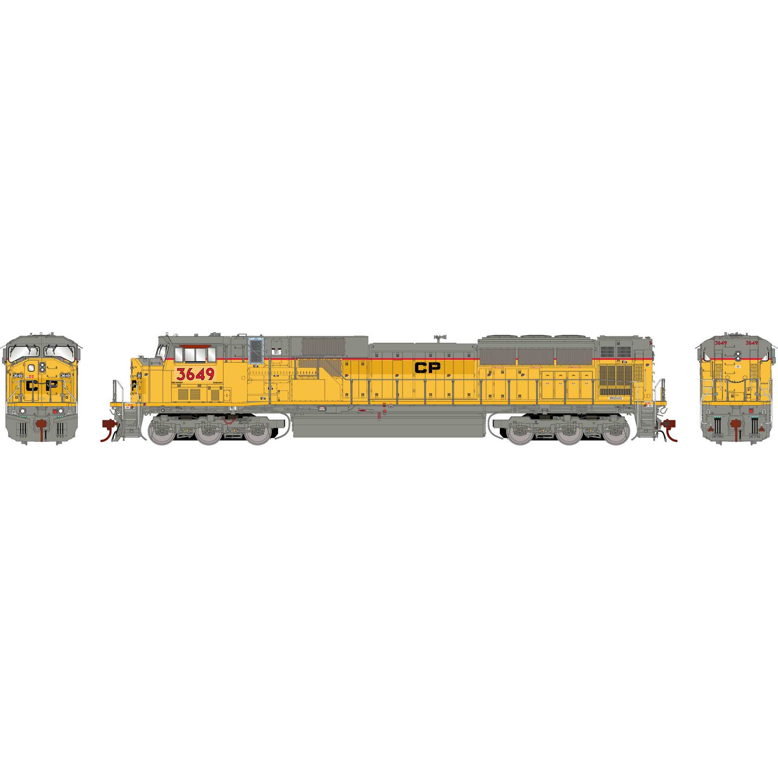 Canadian Pacific (Ex-UP) SD90MAC #3649 With Tsunami2