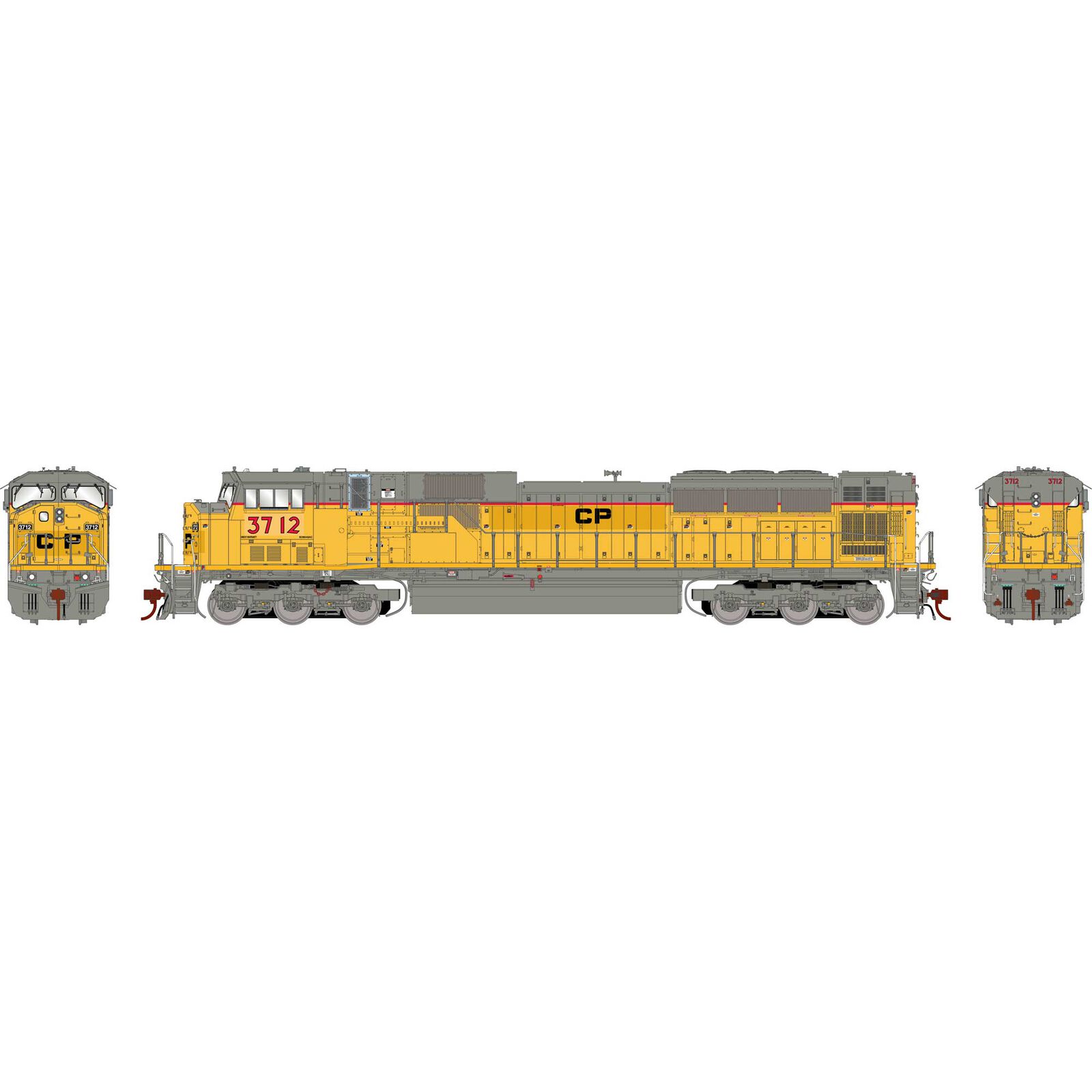 Canadian Pacific (Ex-UP) SD90MAC #3712 With Tsunami2