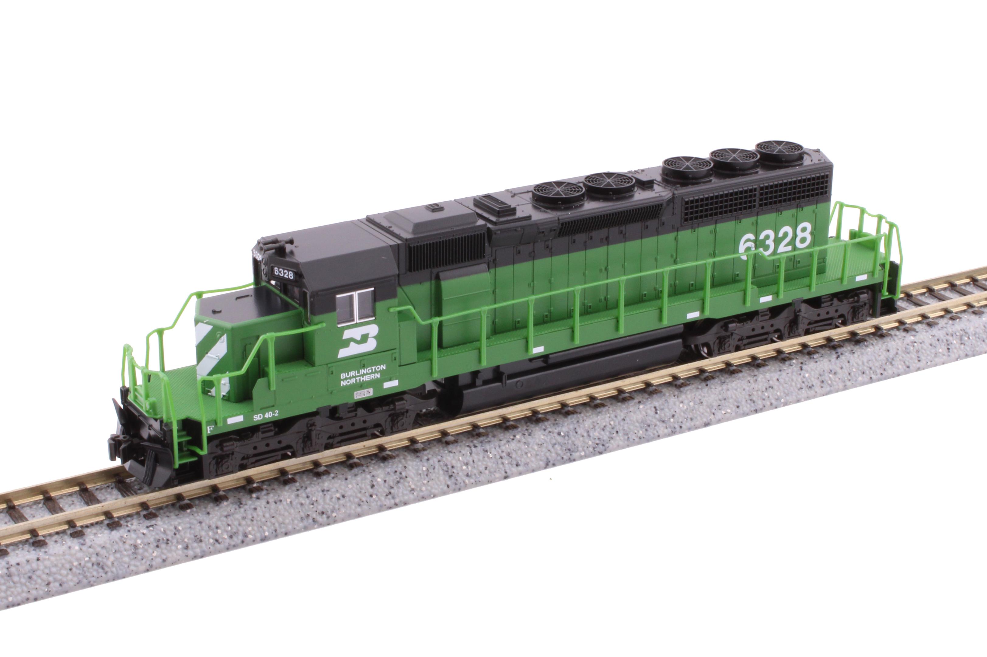 Burlington Northern SD40-2 #6328 with LokSound