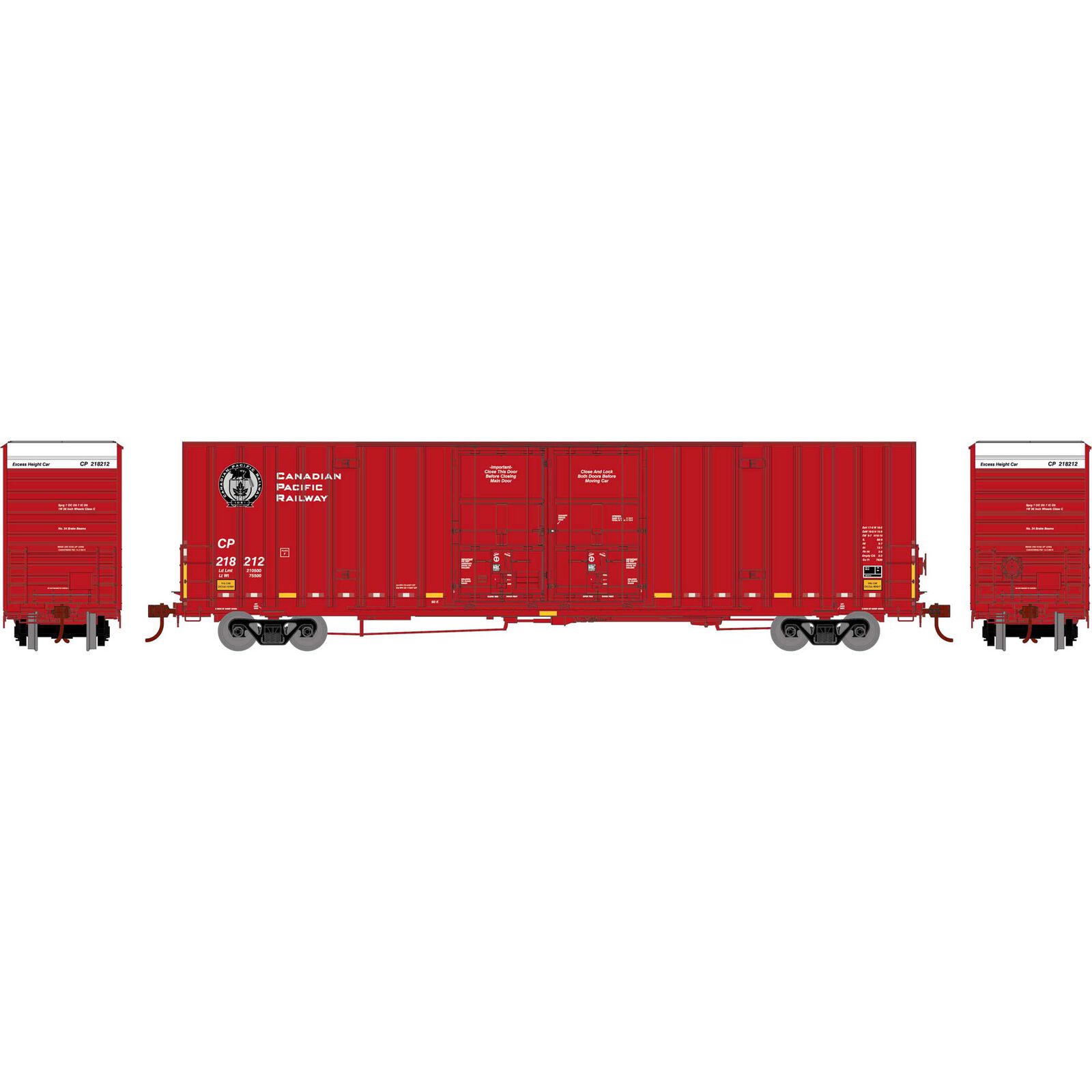 Canadian Pacific 60' Gunderson Double Door Box Car #218212