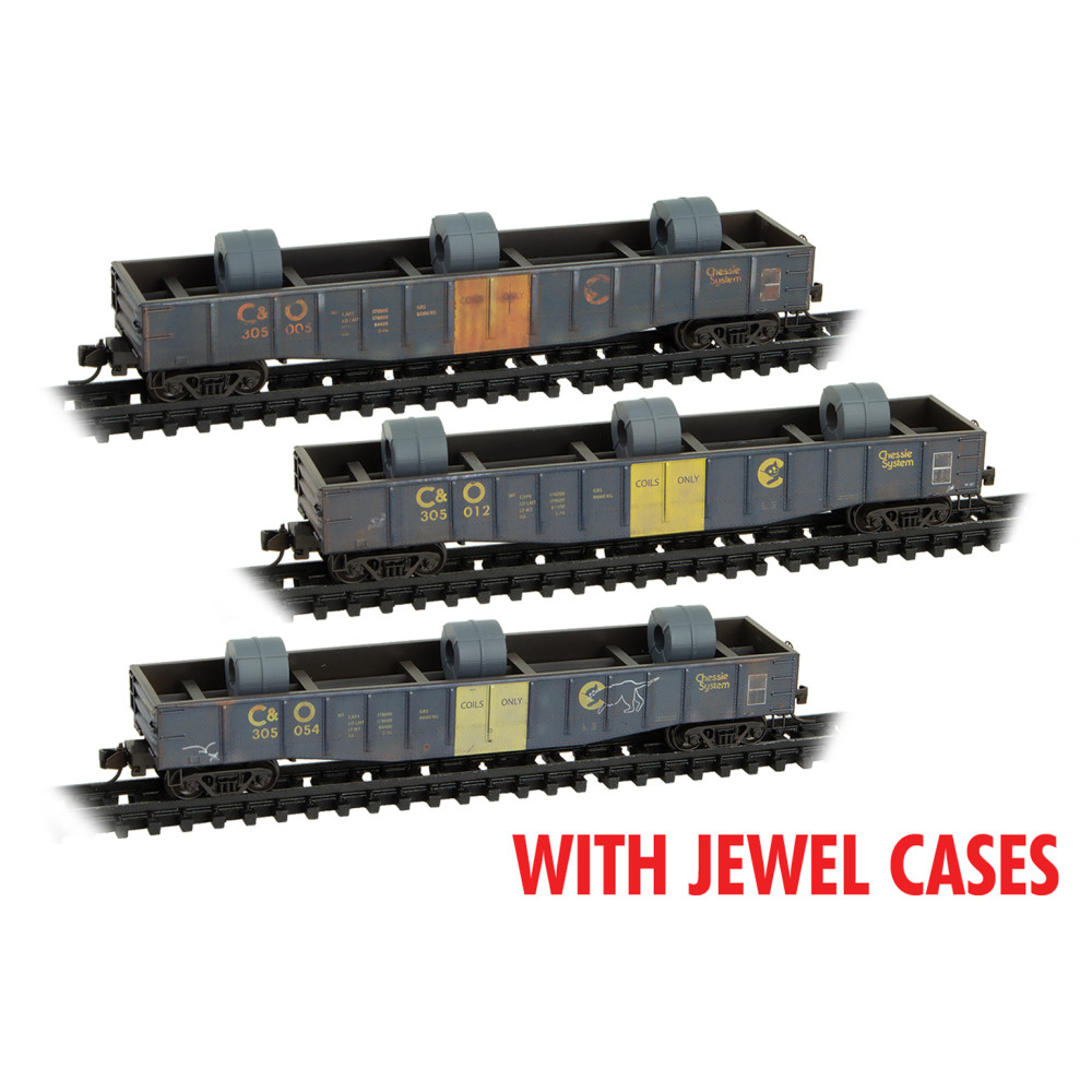 Chesapeake & Ohio Weathered 3-Pack With Coil Load