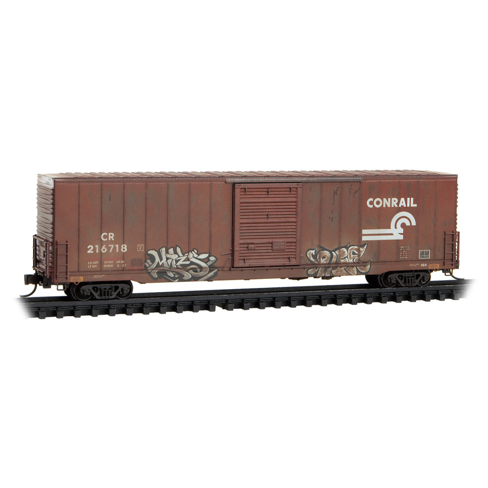 Conrail Weathered 60' Box Car Excess Height Single Door #216718