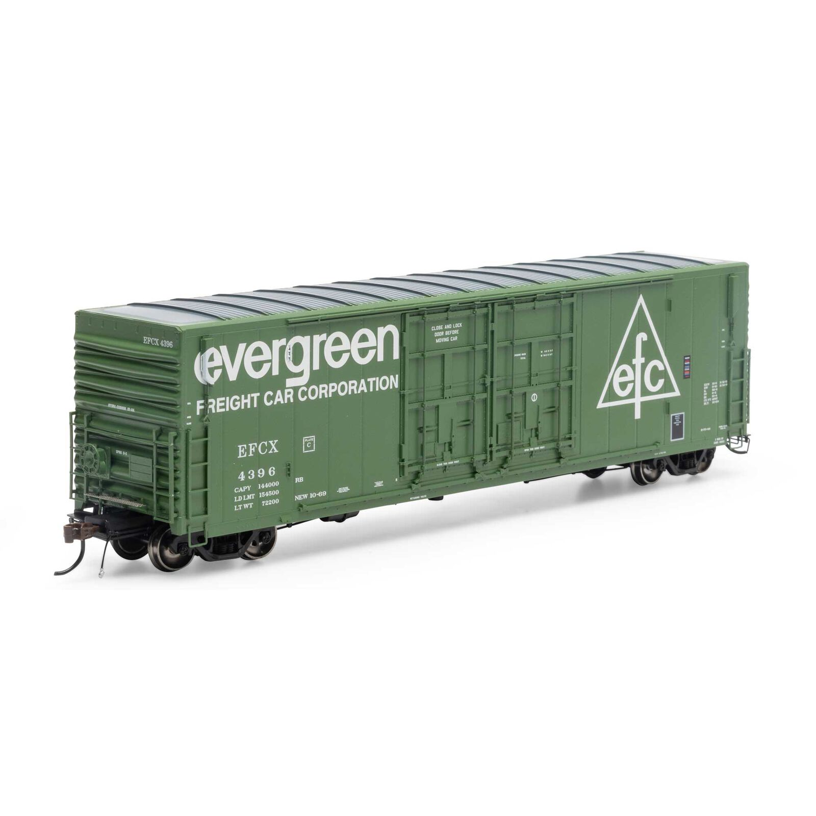 Evergreen 50' PC&F Box Car 8' + 8' YSD Plug-Door #4396