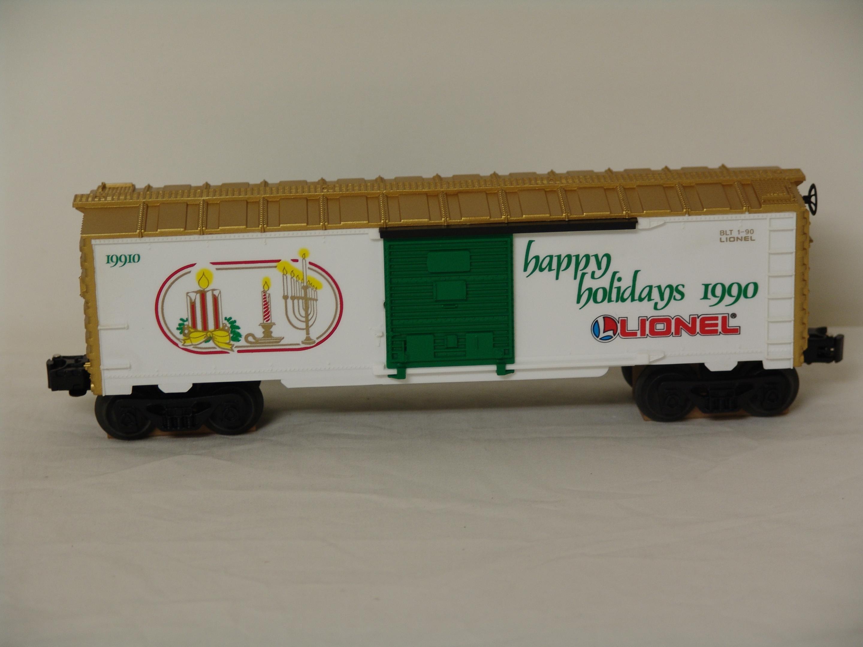 1990 O Gauge Season's Greetings boxcar #19910 (used)