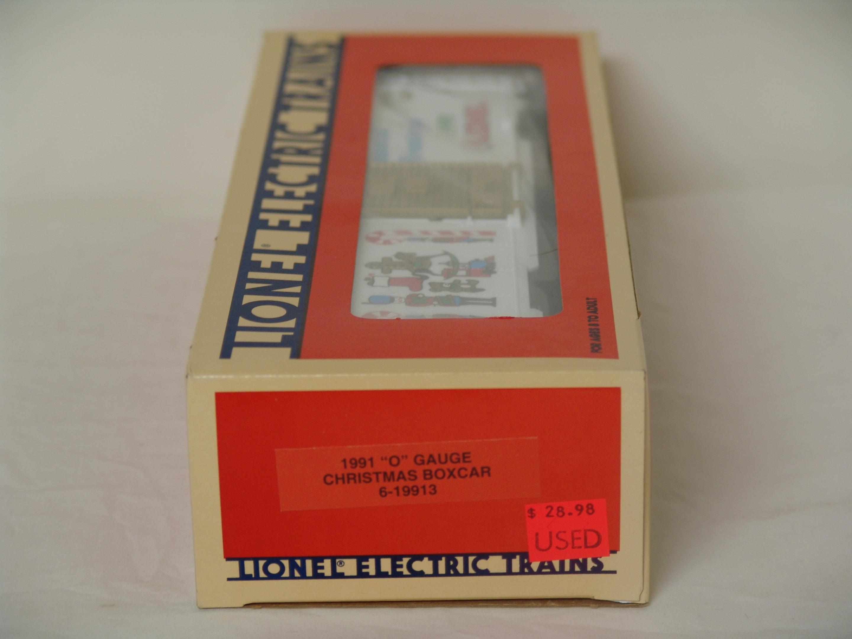 1991 O Gauge Christmas boxcar #19913 (used)