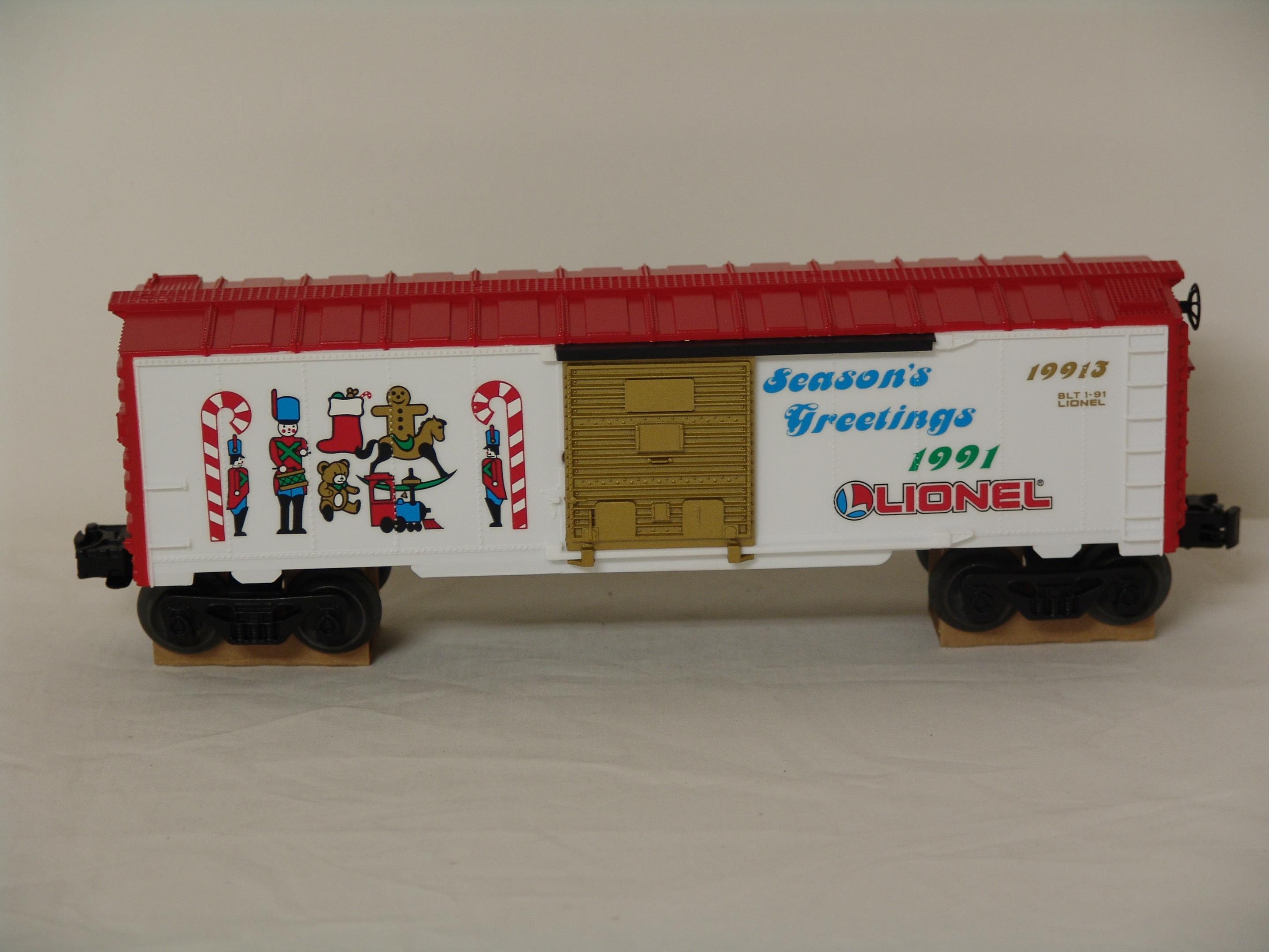 1991 O Gauge Christmas boxcar #19913 (used)